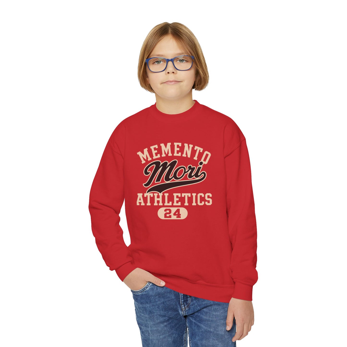 Memento Mori Athletics Youth Crewneck Sweatshirt