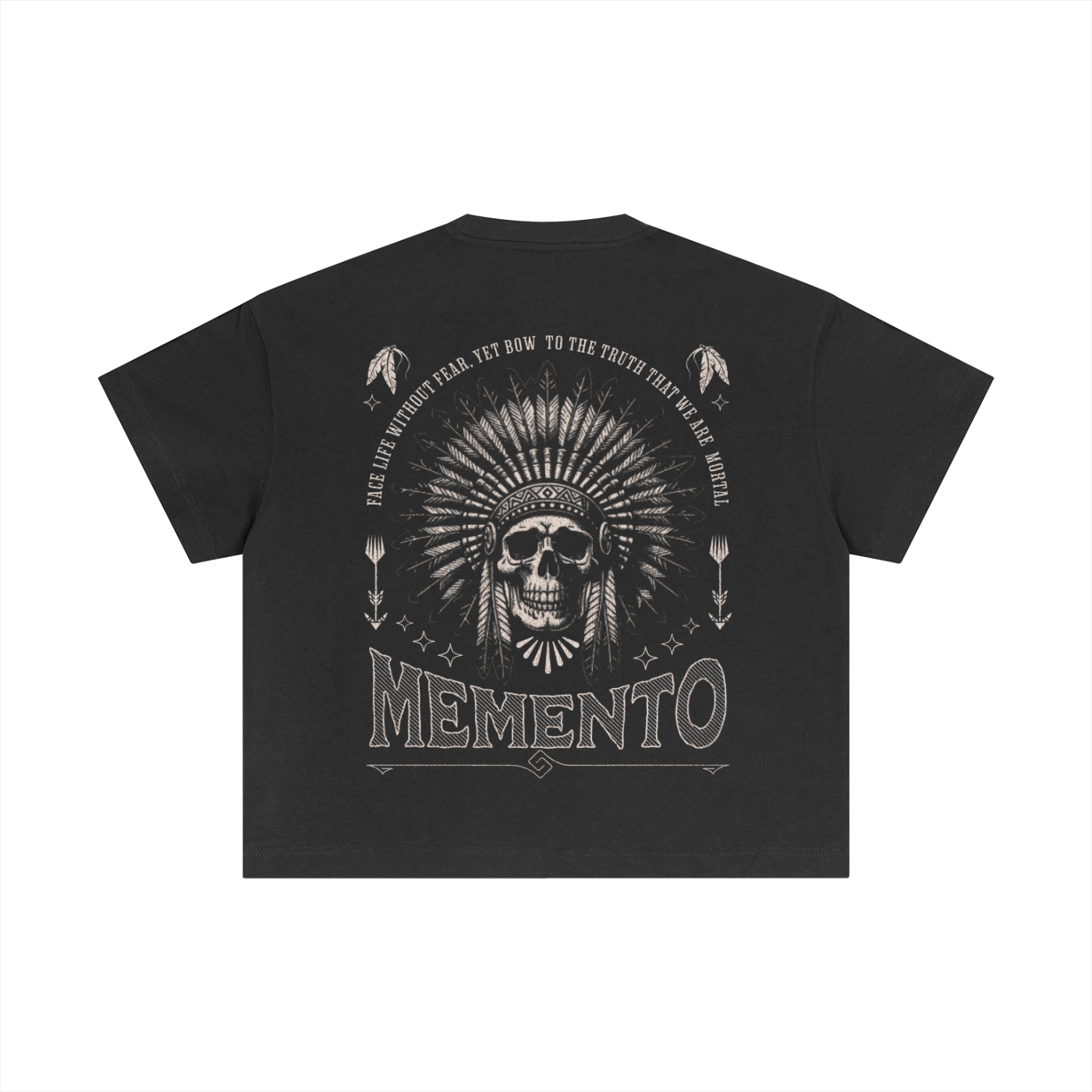 Skully Essential Cotton Boxy T-Shirt - Memento Mori Clothing