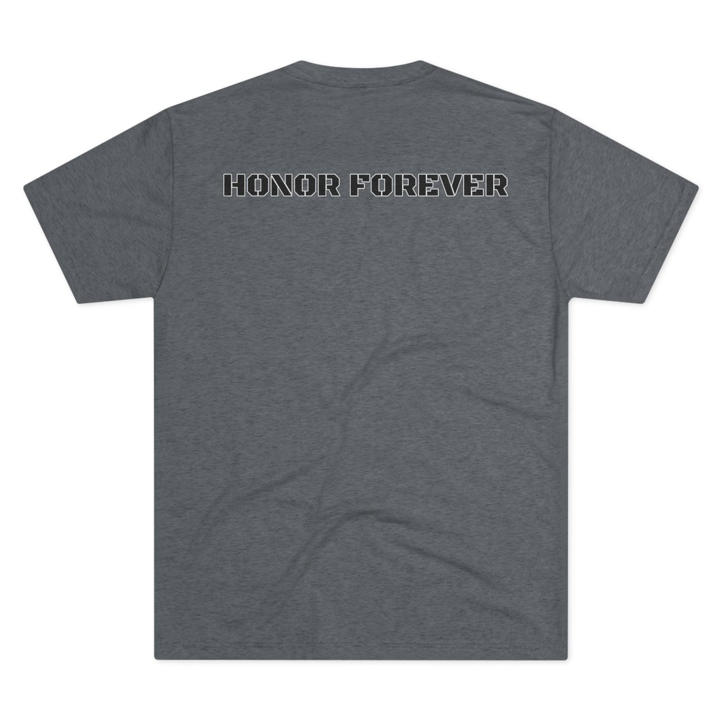 Honor Forever Crew Tee — Harding Script Chest & "Honor Forever" Back Graphic