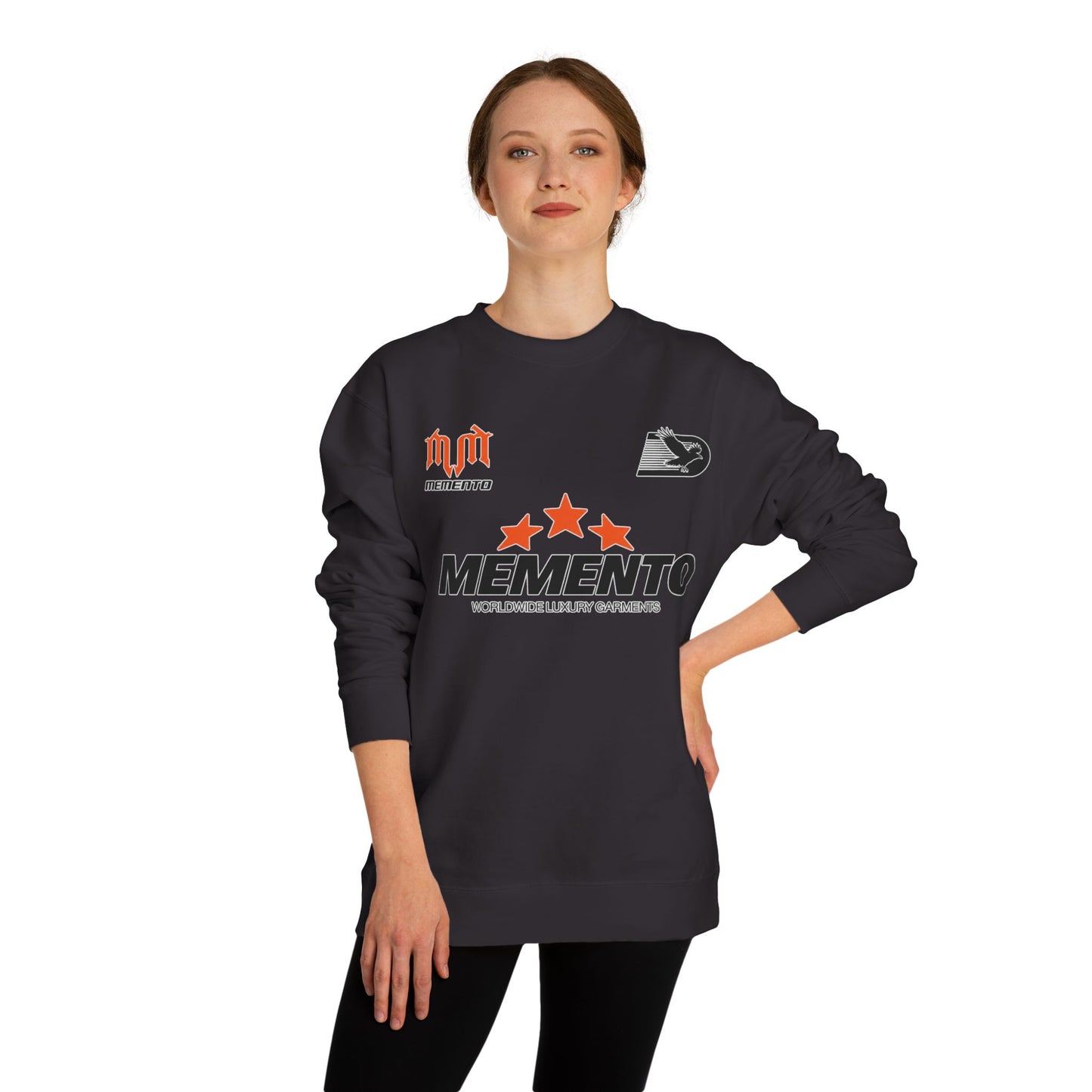Memento Logo Crewneck Sweatshirt — Star Emblem