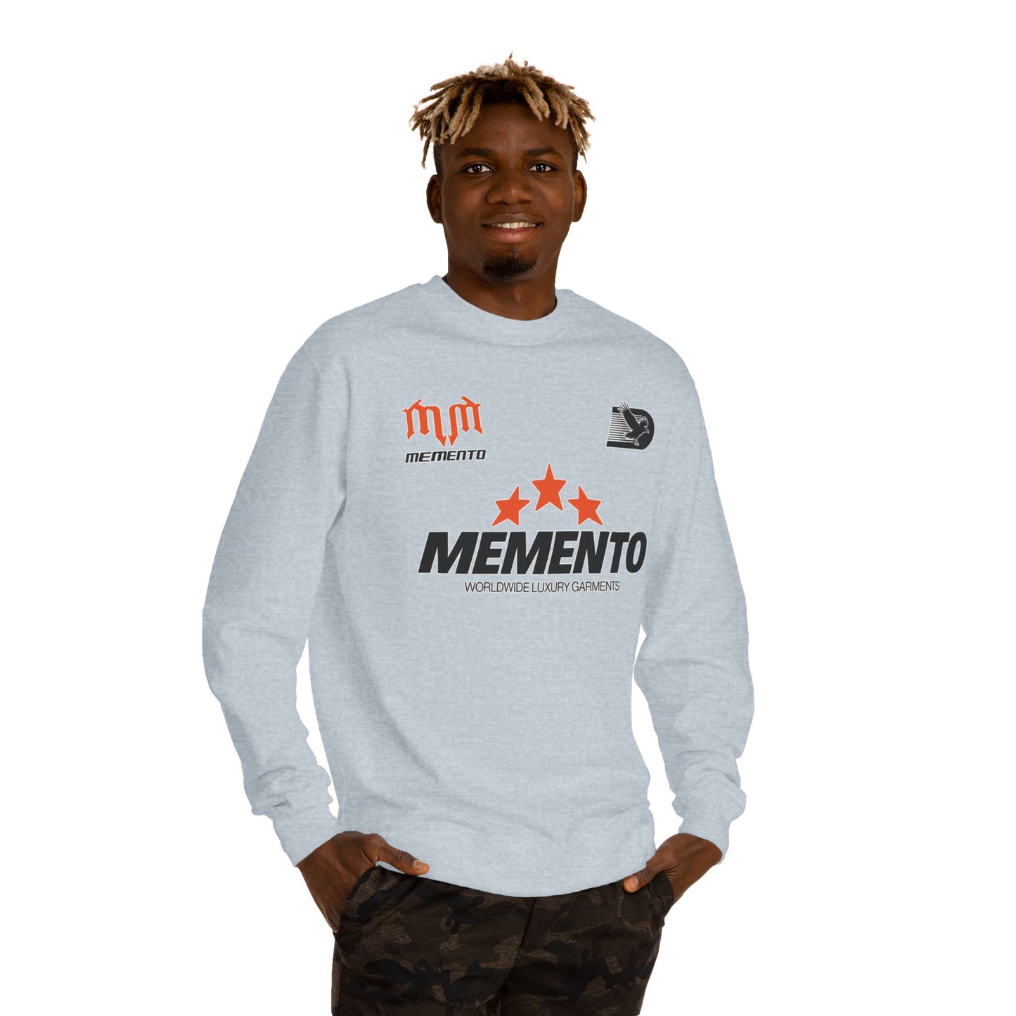 Memento Logo Crewneck Sweatshirt — Star Emblem