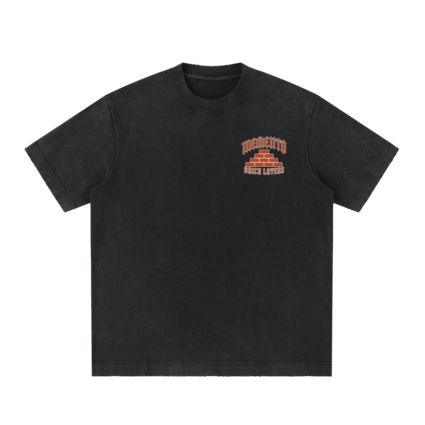 Vintage Brick Layers Washed Frayed T-Shirt