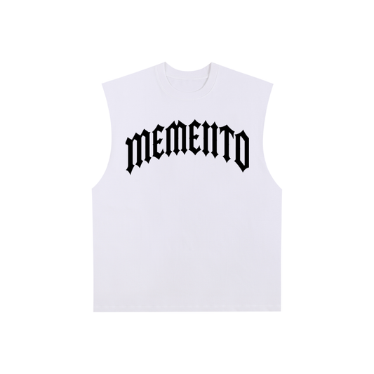 Memento Raw Edge Cotton Tank Top