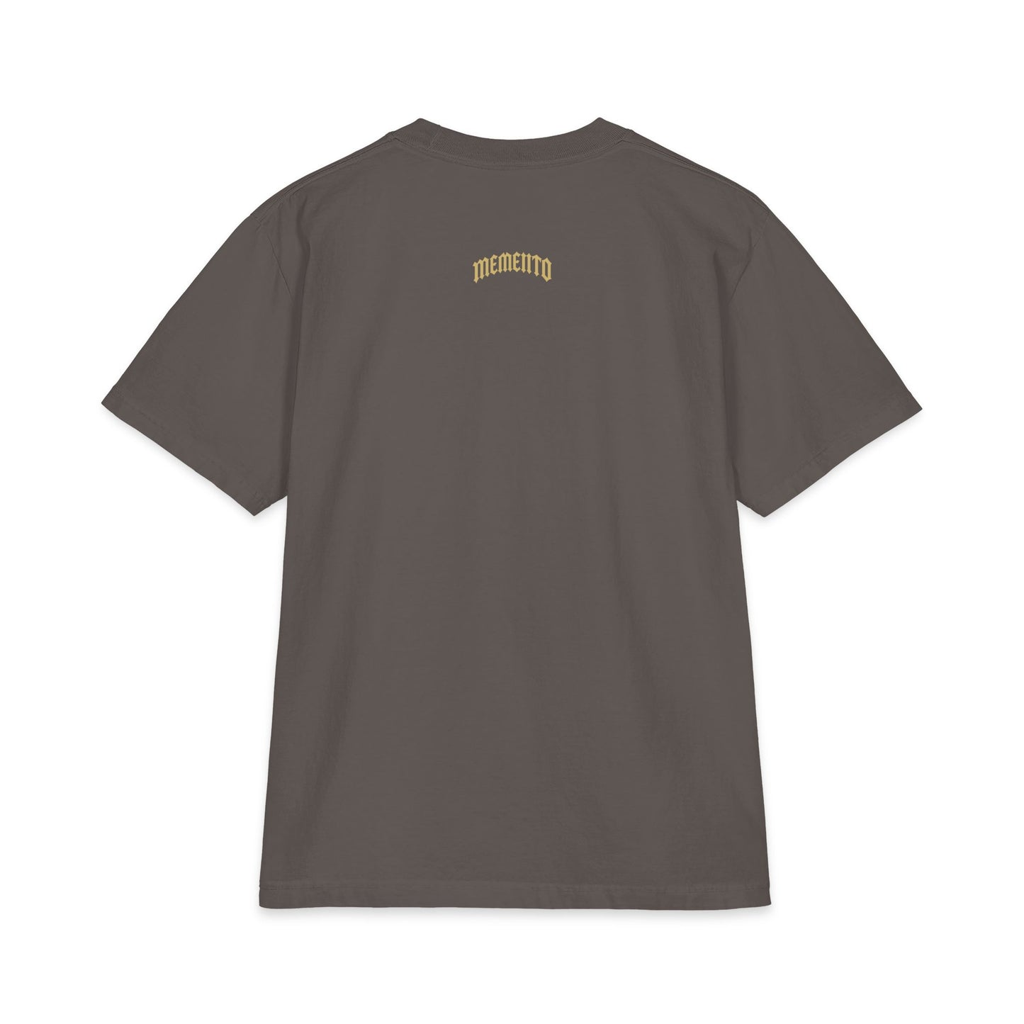 Memento Cherub Graphic T-Shirt — Vintage Angel Artwork, 'Memento' Chest Print