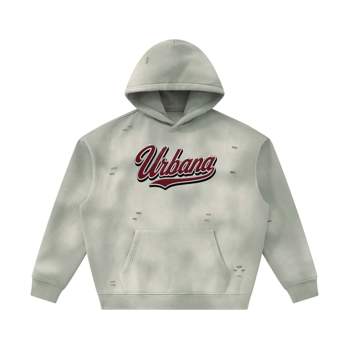 Relentless Unisex Sunfade Frayed Fleece Hoodie