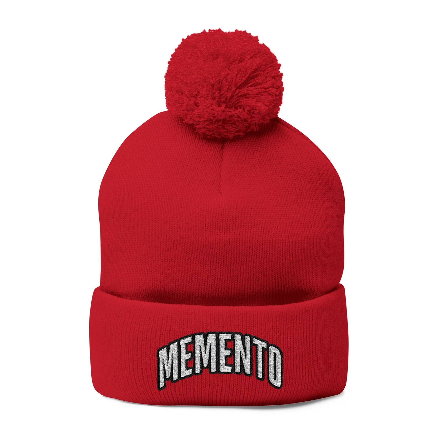 Beanie Hat Memento Mori Embroidered Knit Cap