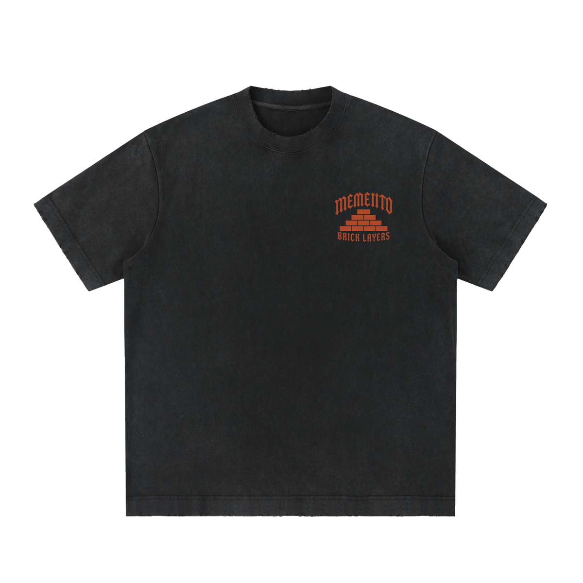 Vintage Brick Layers Washed Frayed T-Shirt