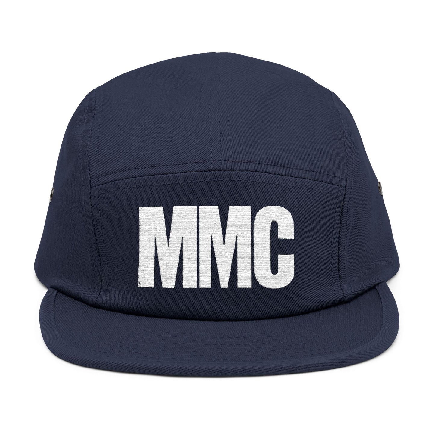 Embroidered 5-Panel Cap — MMC Front Logo & Script Back - Memento Mori Clothing