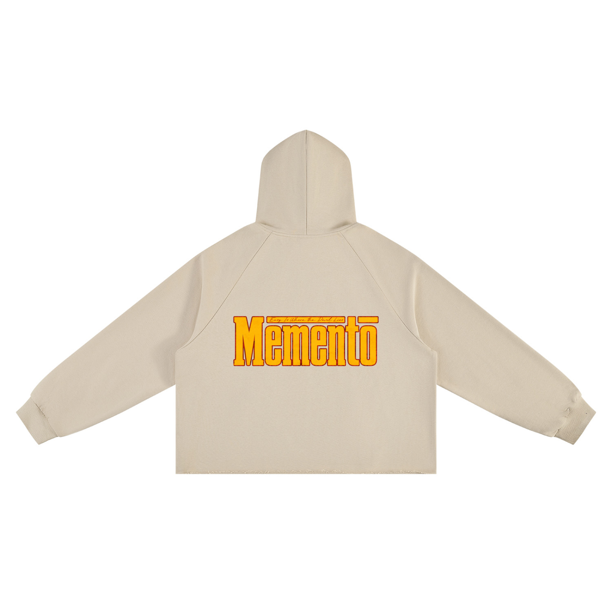 Devil Lies Unisex Vintage Wash Raw Edge Boxy Hoodie