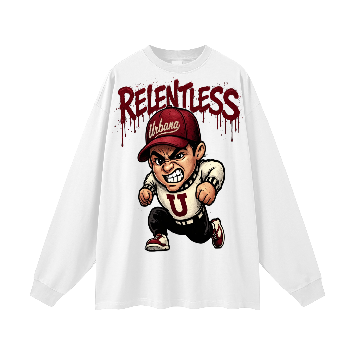 Sparky Oversized Unisex Long Sleeve T-Shirt - Memento Mori Clothing