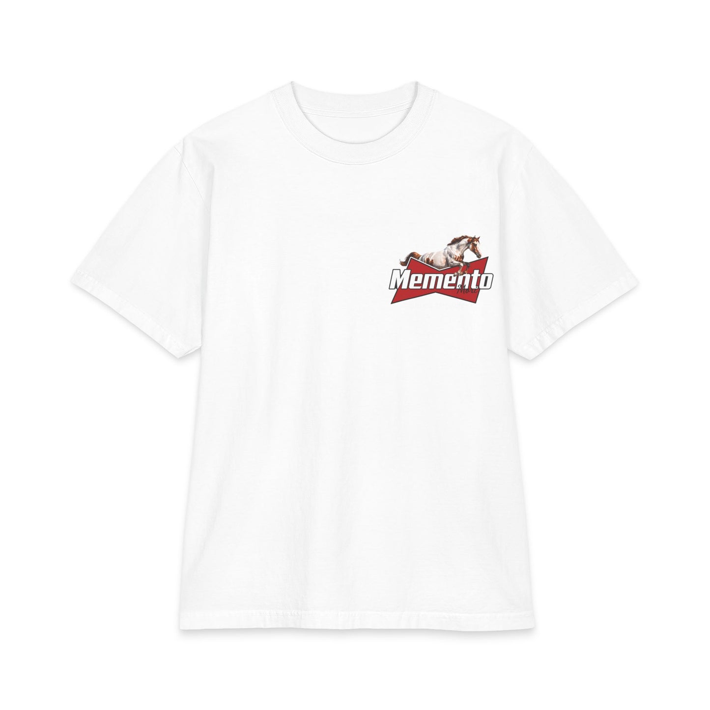 Memento Horse Graphic T‑Shirt — Vintage Equestrian Logo Tee