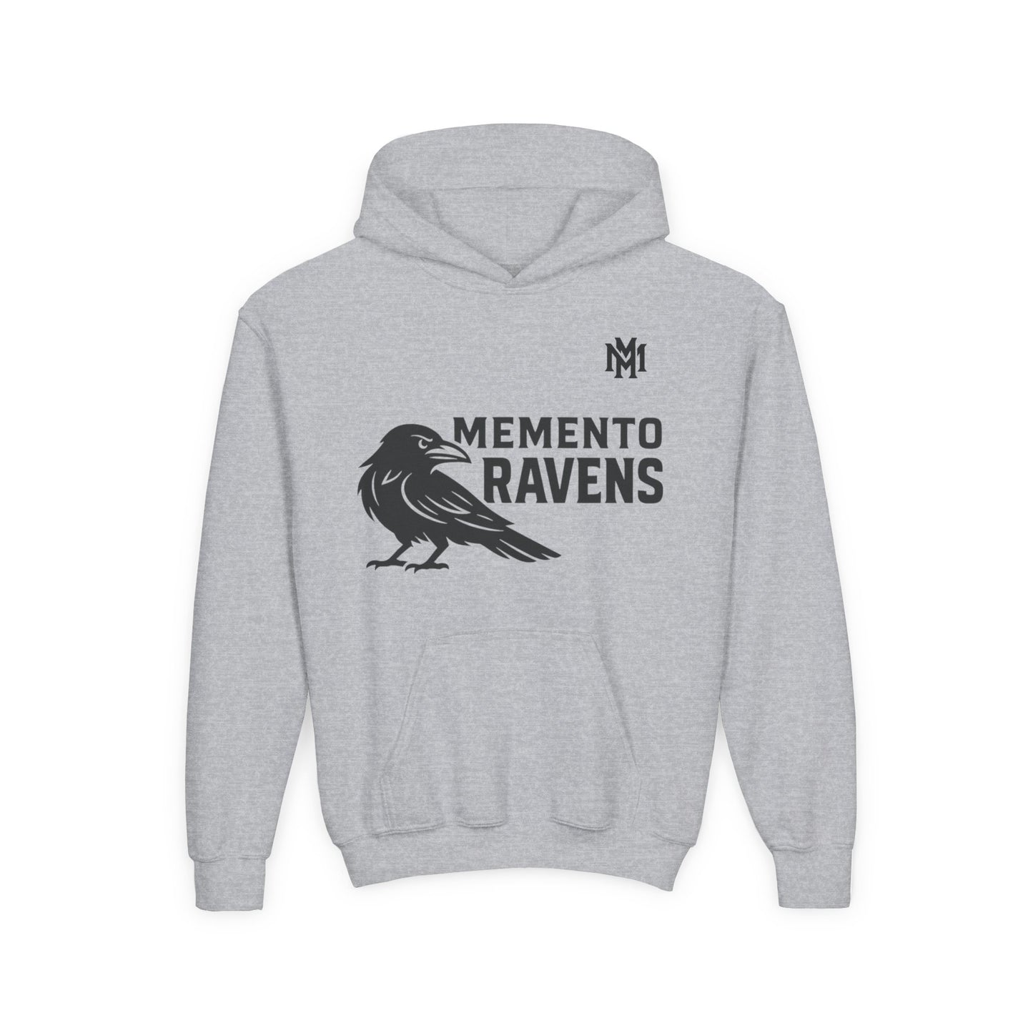 Kids Memento Ravens Hoodie — Youth Hooded Sweatshirt - Memento Mori Clothing
