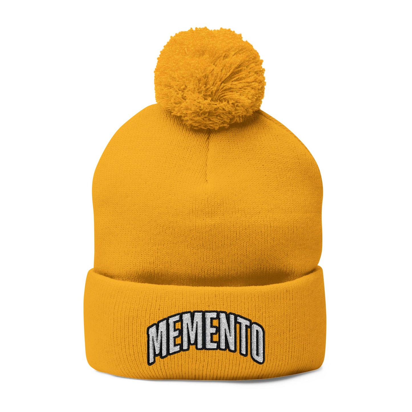 Beanie Hat Memento Mori Embroidered Knit Cap