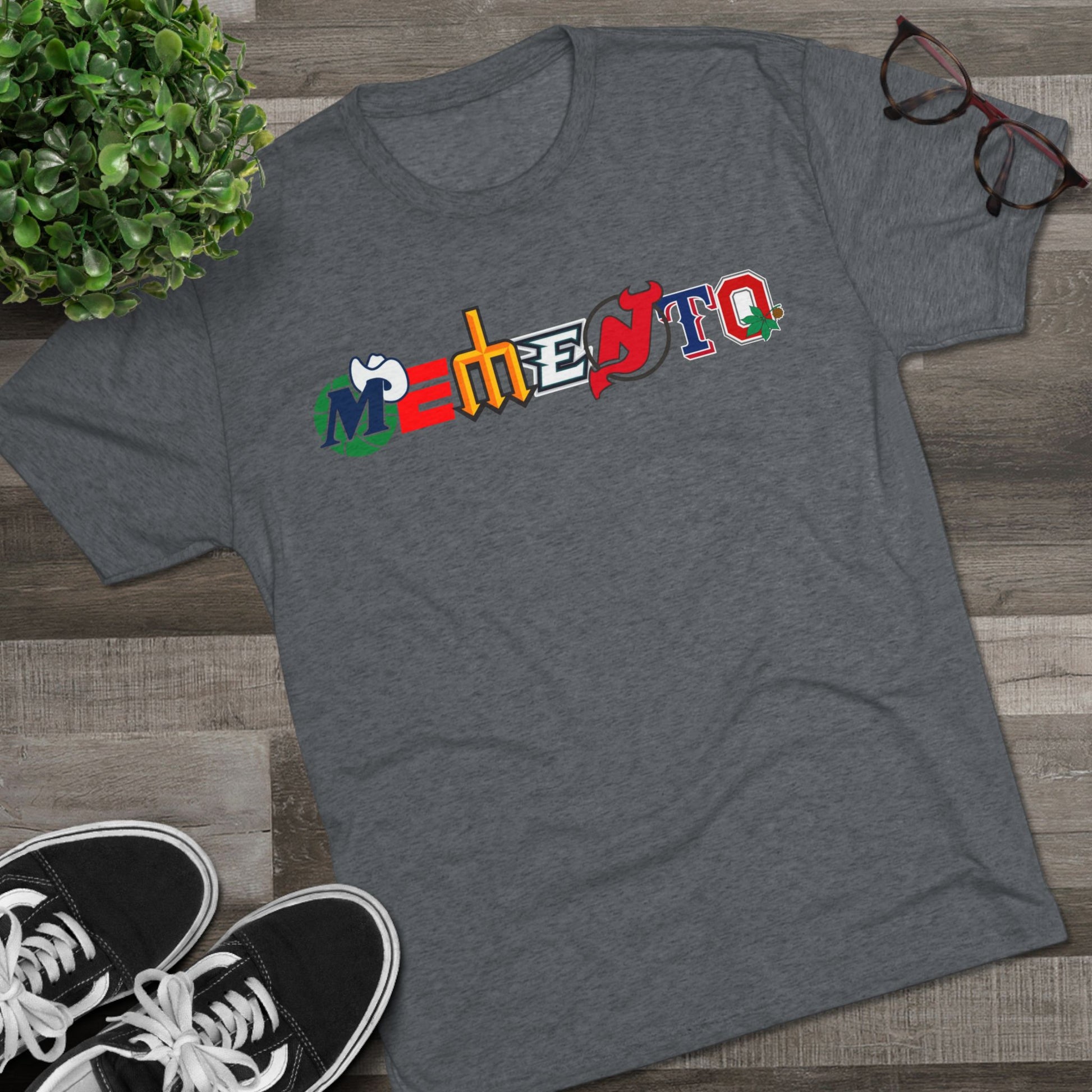 Logos Tri-Blend Crew Tee - Fun Graphic Design for Everyday Wear - Memento Mori Clothing