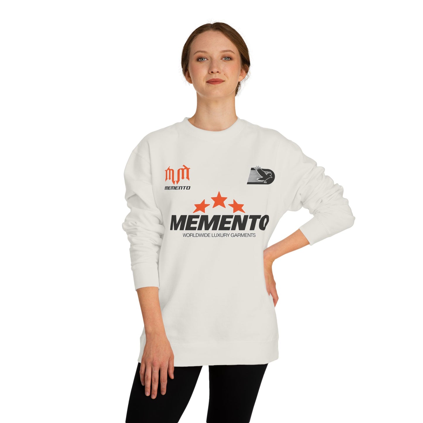 Memento Logo Crewneck Sweatshirt — Star Emblem