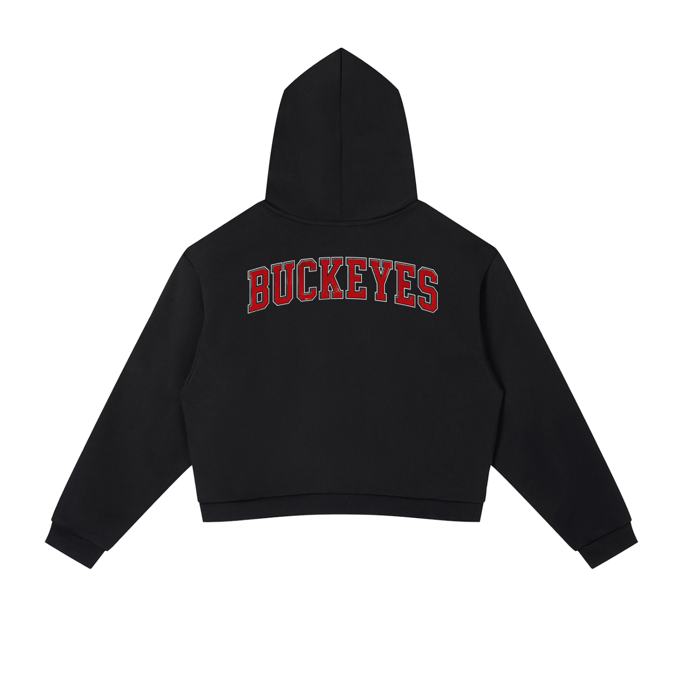 Women's Contrast Side Stripe Cropped Hoodie