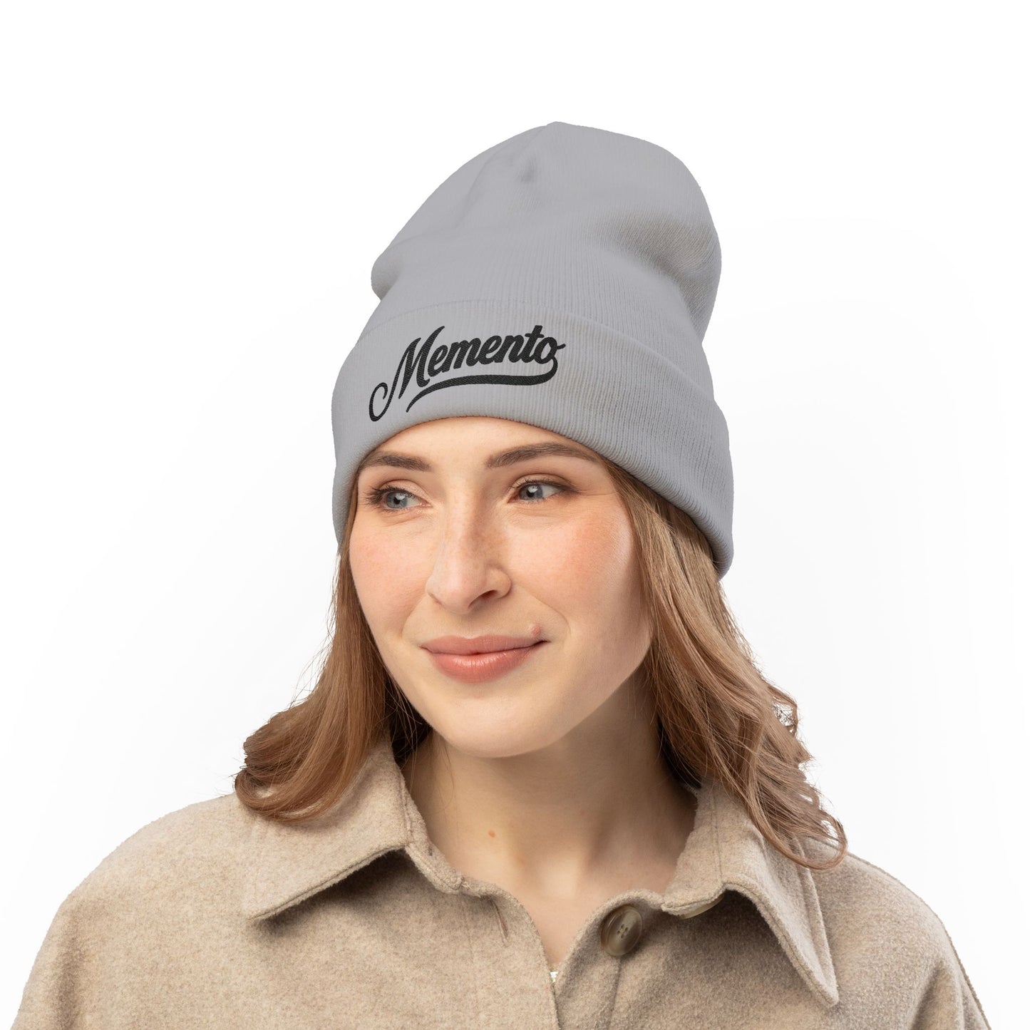 Beanie Hat Memento Mori Embroidered