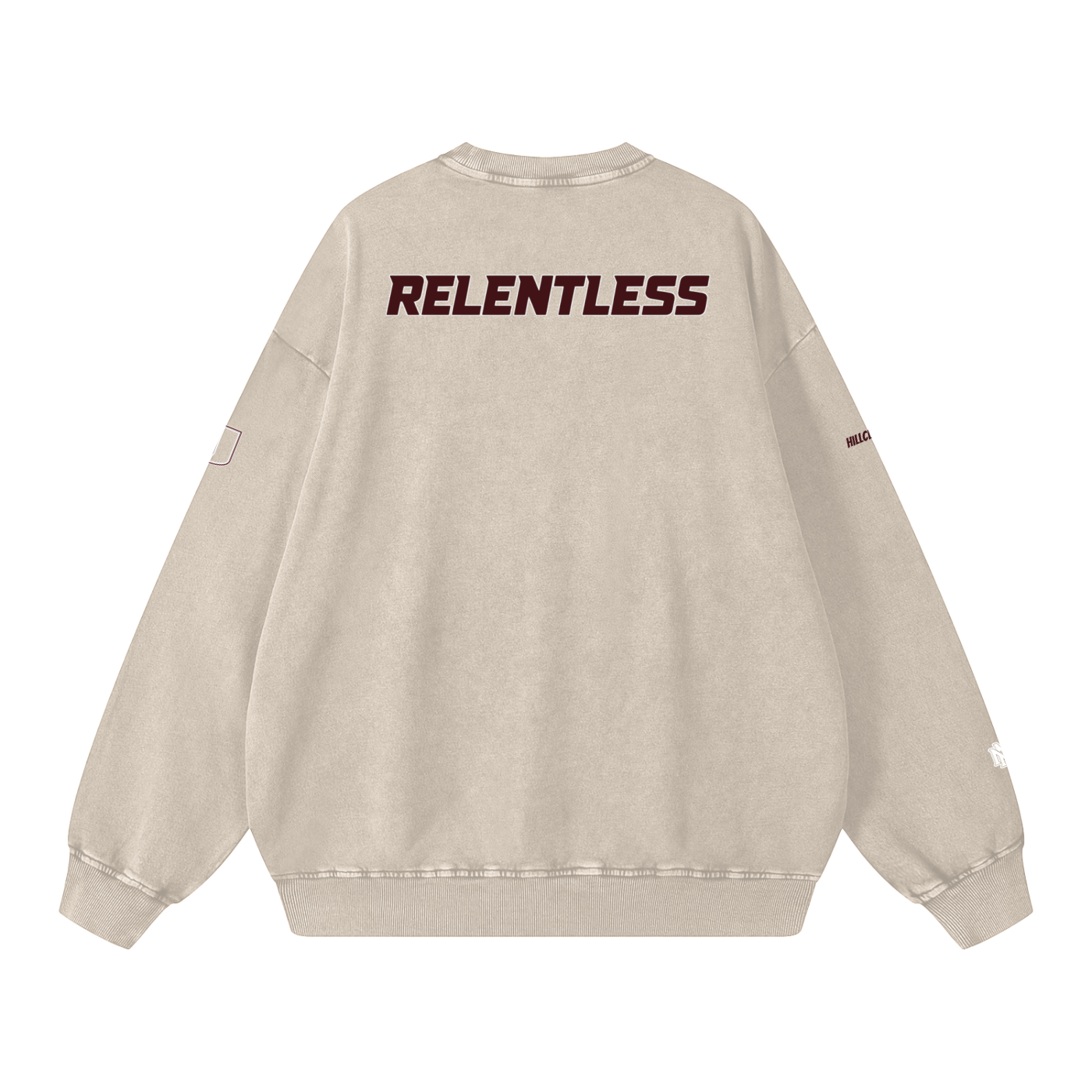 Snow Washed Oversized Sweatshirt - Memento Mori Clothing