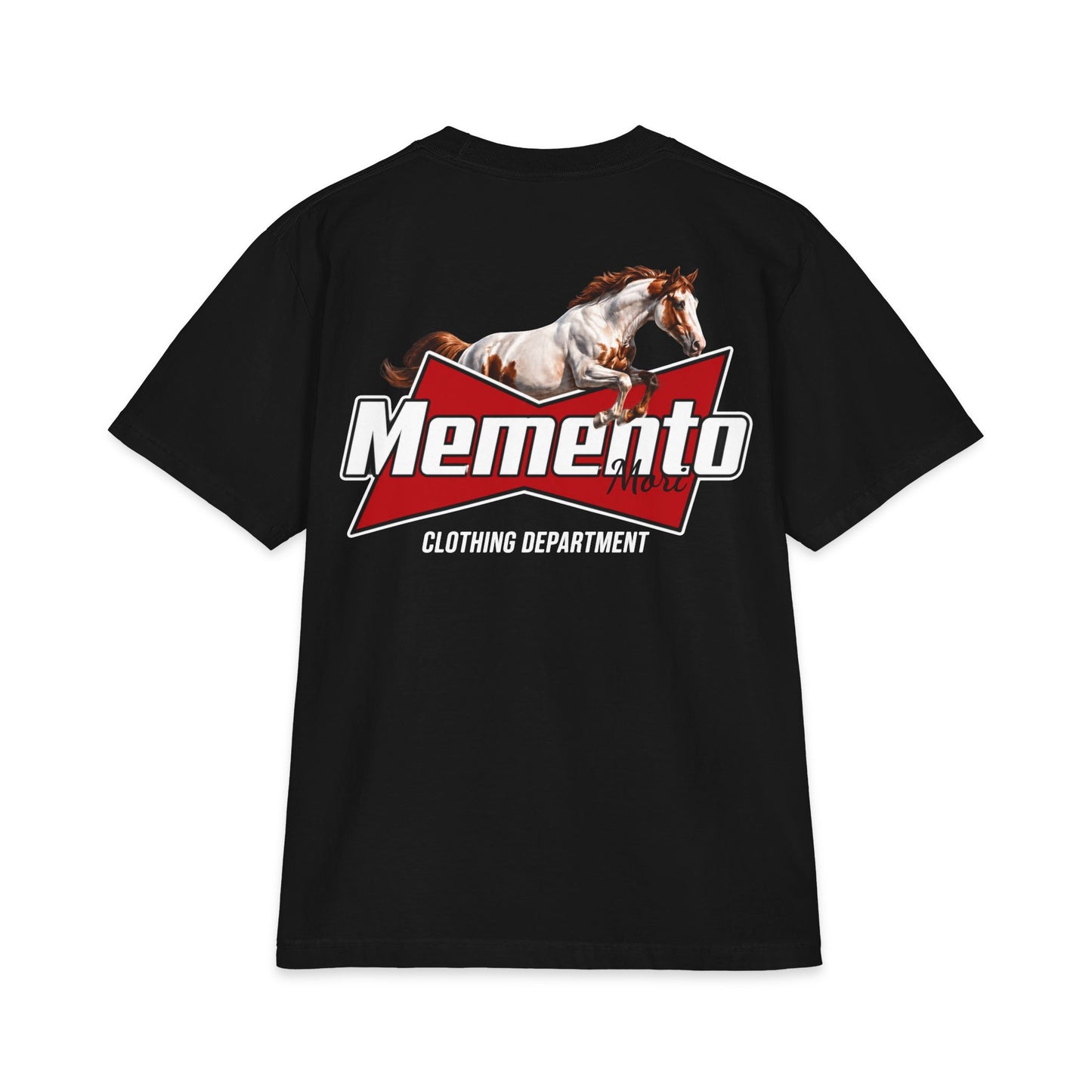 Memento Horse Graphic T‑Shirt — Vintage Equestrian Logo Tee