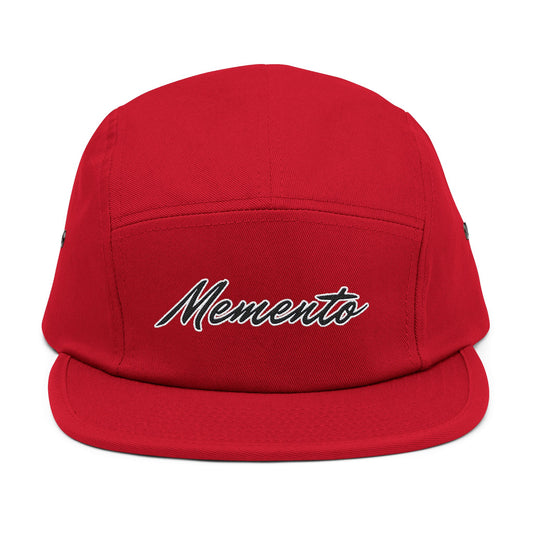 Embroidered 5 Panel Cap - Memento Logo Design - Memento Mori Clothing