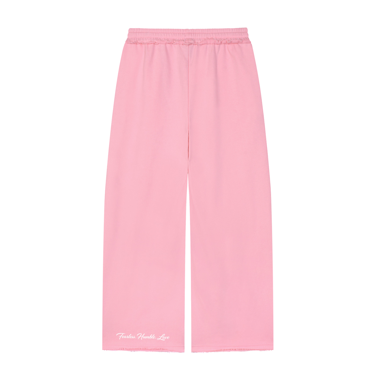Women’s Wide Leg Raw Edge Sweatpants