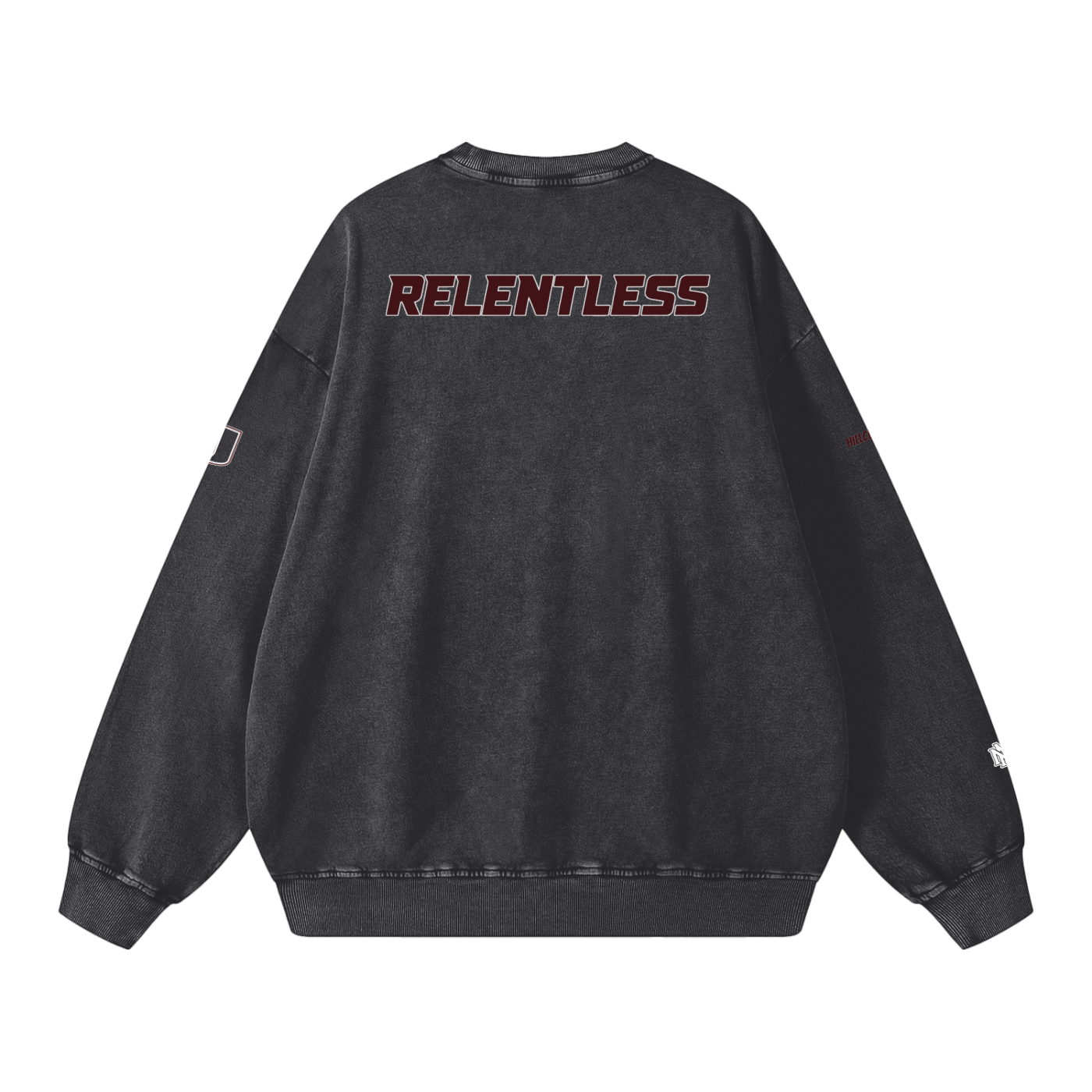 Snow Washed Oversized Sweatshirt - Memento Mori Clothing