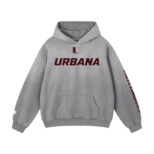 Urbana Heavyweight Sunfade Oversized Hoodie - Memento Mori Clothing
