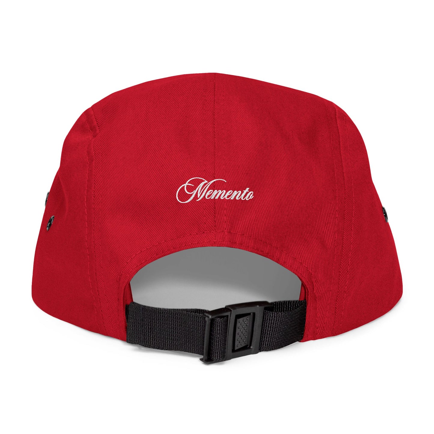 Embroidered 5-Panel Cap — MMC Front Logo & Script Back - Memento Mori Clothing