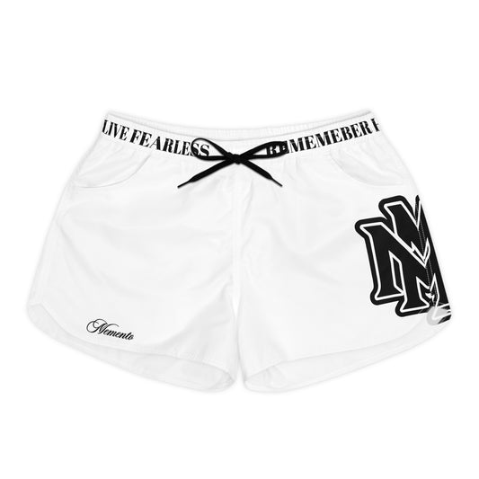 Women's White Casual Shorts - Memento Mori Clothing