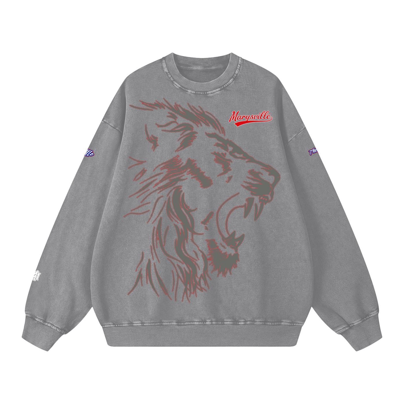Marysville Snow Washed Oversized Sweatshirt - Memento Mori Clothing