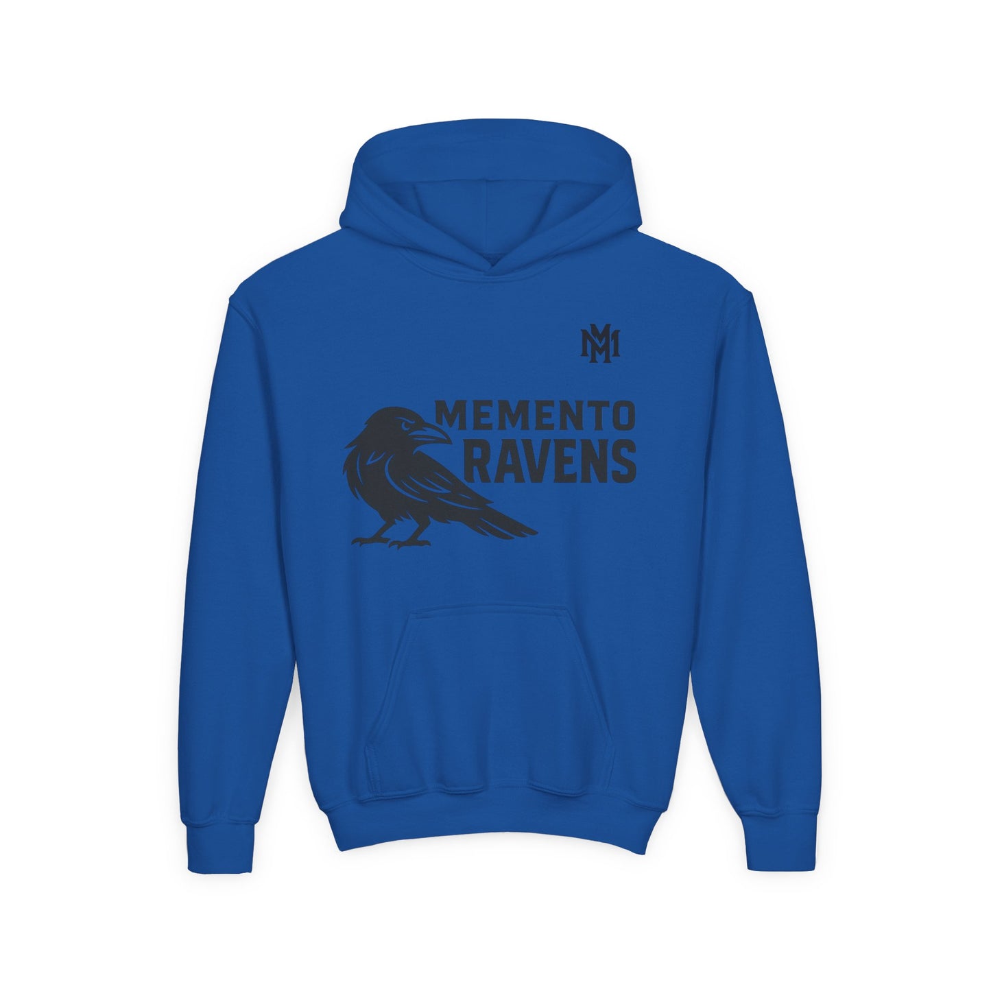 Kids Memento Ravens Hoodie — Youth Hooded Sweatshirt - Memento Mori Clothing
