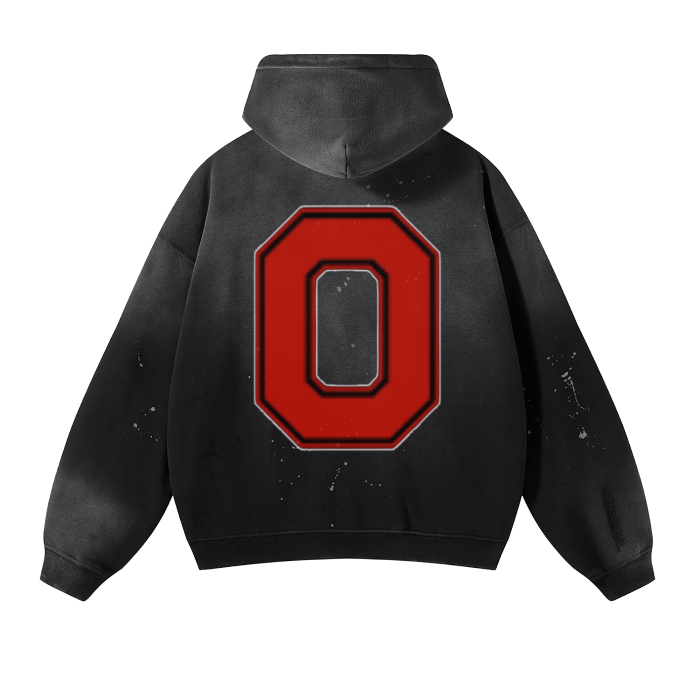 OHIO Vintage Wash Frayed Fleece Hoodie - 360 GSM - Memento Mori Clothing