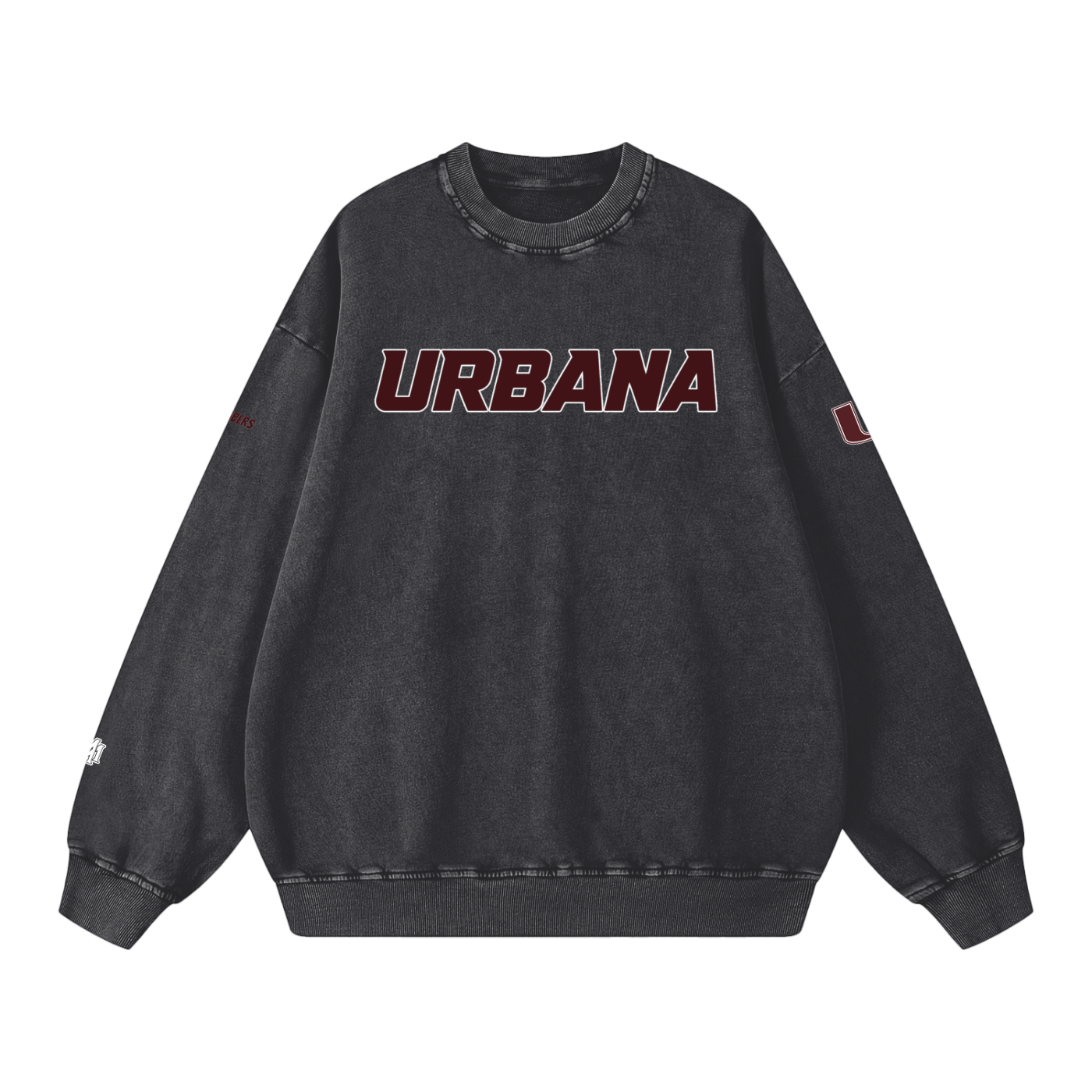 Snow Washed Oversized Sweatshirt - Memento Mori Clothing