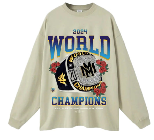 Memento Mori Oversized World Champs Heavy Long Sleeve Tee - Memento Mori Clothing
