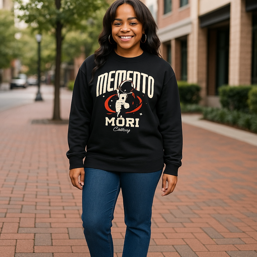 Explore Non-Shrink Mock Neck Sweatshirt - Memento Mori Clothing
