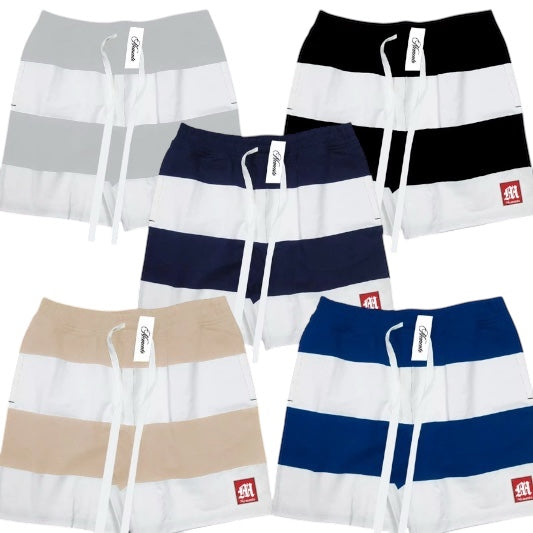 Striped Sweatshorts - Memento Mori Clothing
