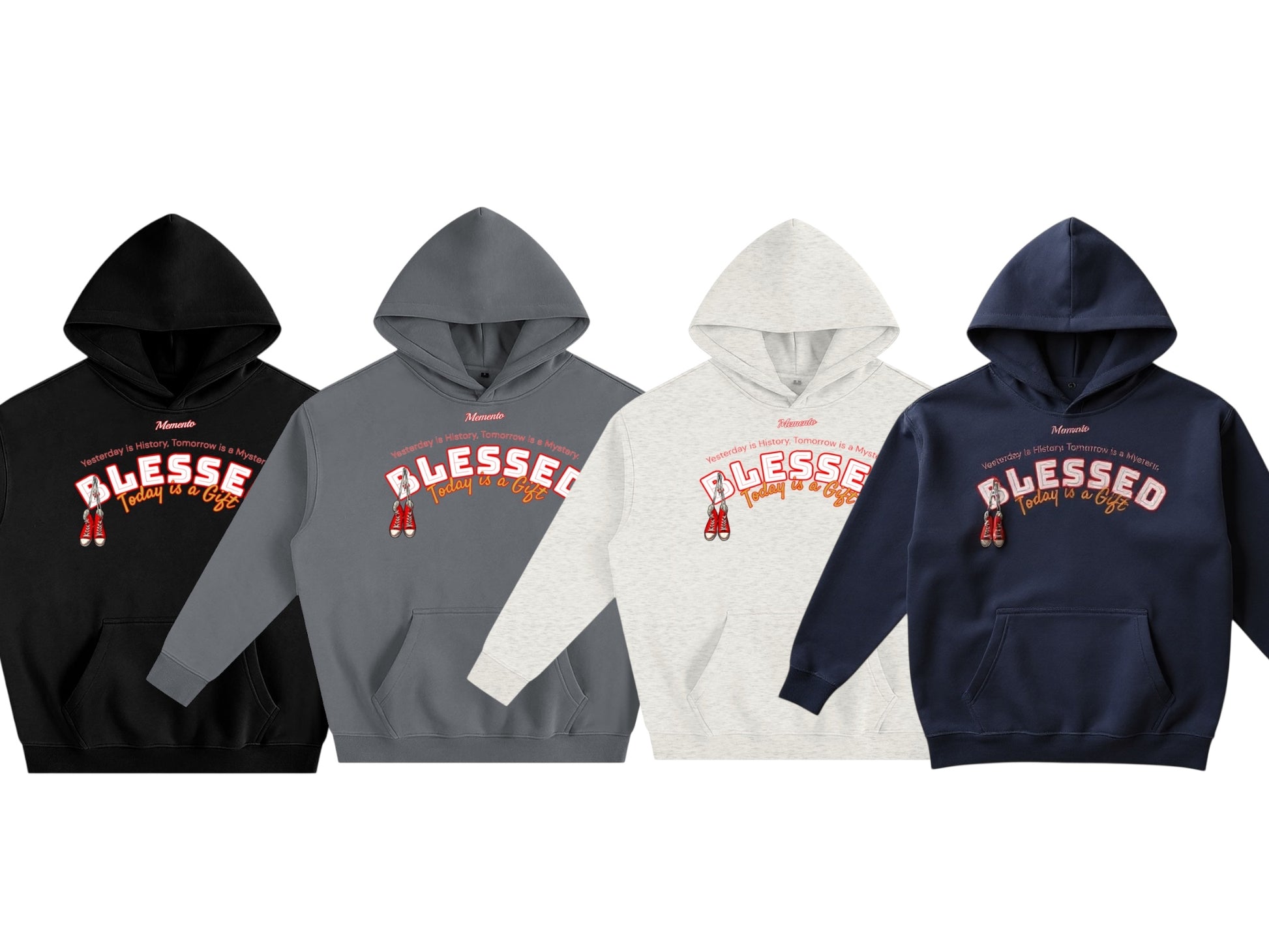 “Be Where Your Feet Are” Fleeced Hoodie - Memento Mori Clothing