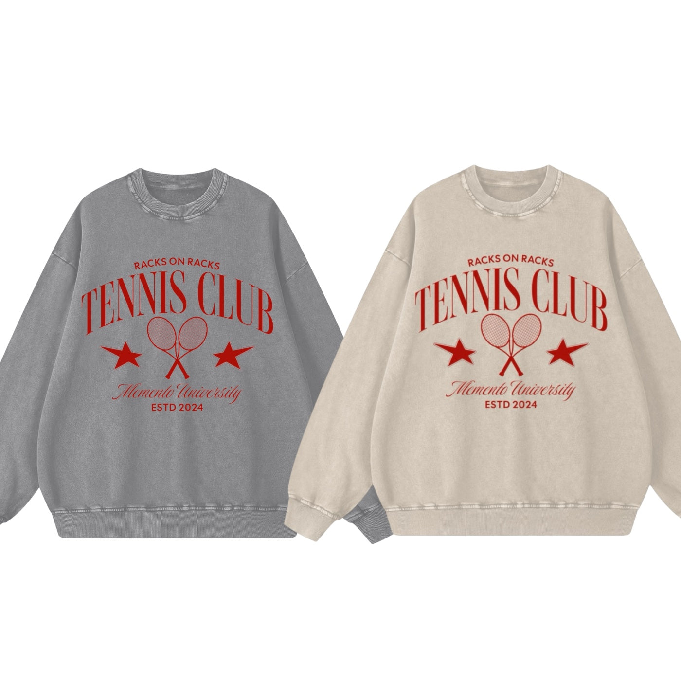 Racks on Racks Acid Wash Oversize Sweatshirt - 360 GSM - Memento Mori Clothing