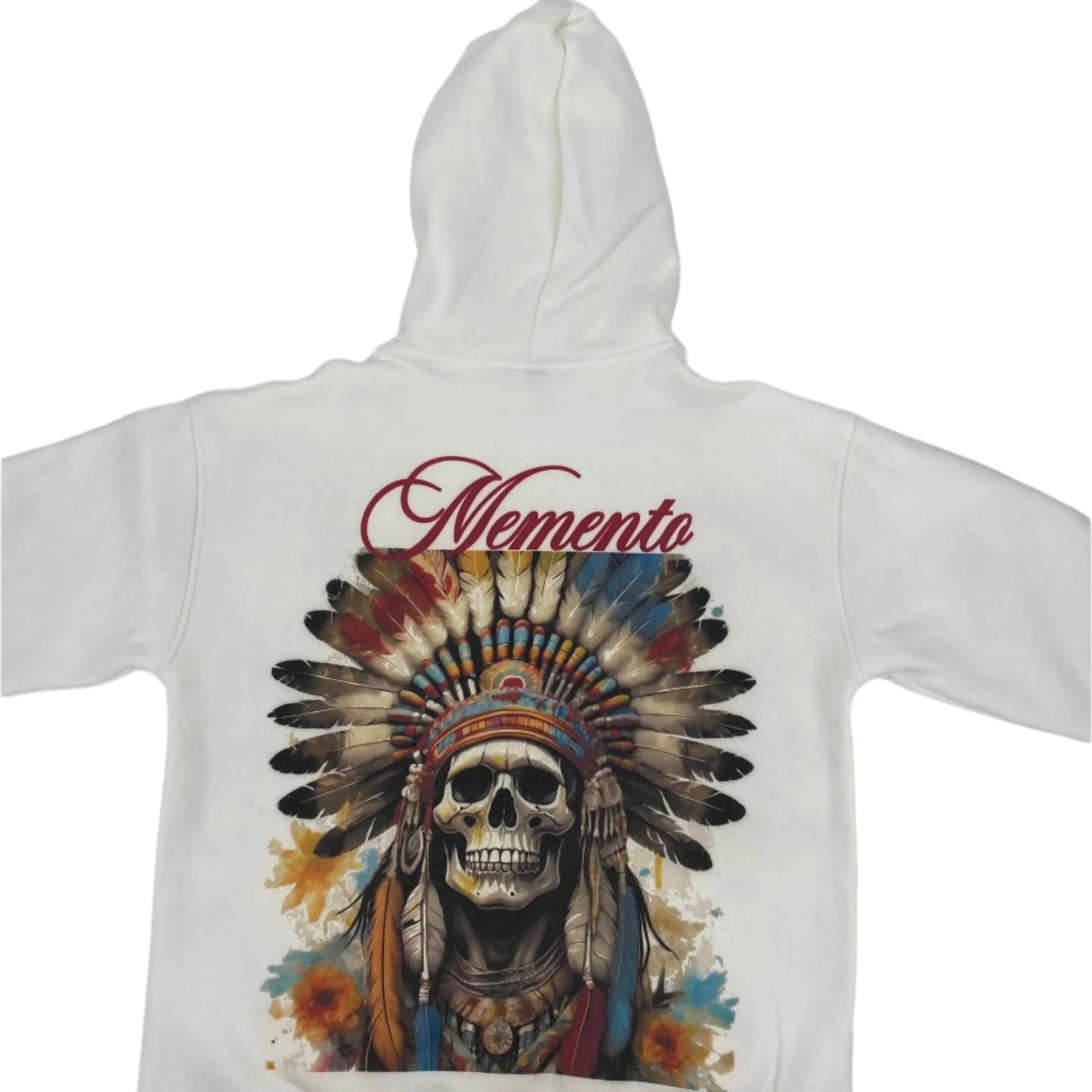 Memento Mori White “CHIEF” Hoodie - Memento Mori Clothing
