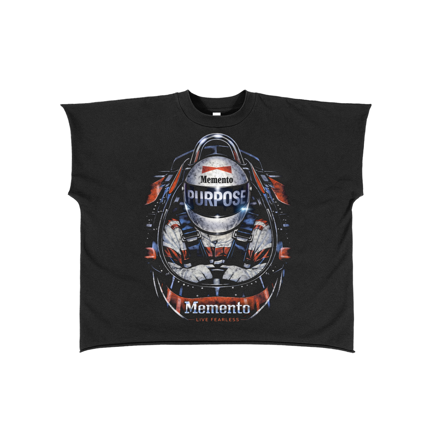 Purpose Raw Edge Boxy Non-Shrink T-Shirt - Memento Mori Clothing