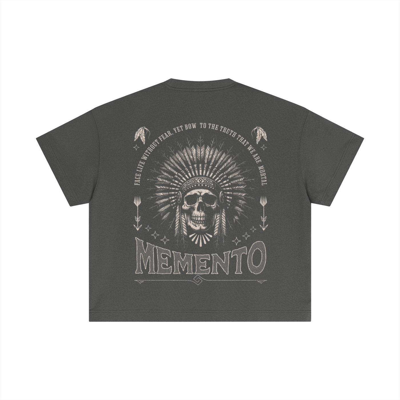 Skully Essential Cotton Boxy T-Shirt - Memento Mori Clothing