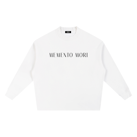 Memento Mori Knitted Round Neck Oversize Sweatshirt