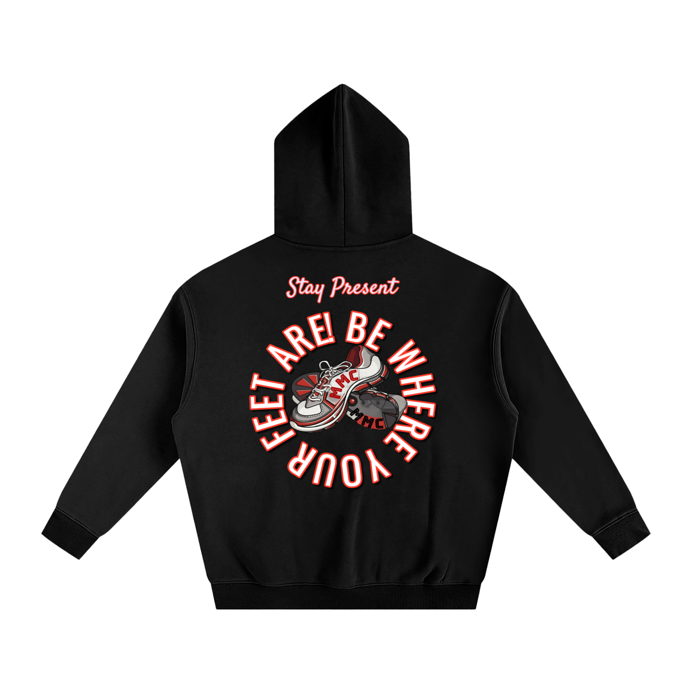 Be Where Your Feet Are Fleeced Hoodie - Memento Mori Clothing