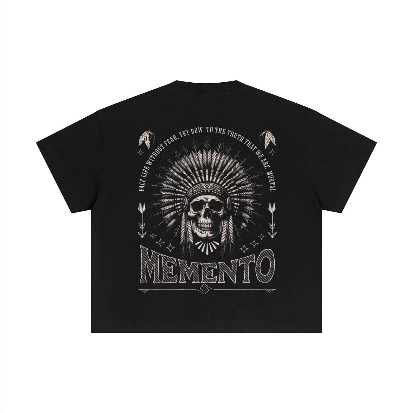 Skully Essential Cotton Boxy T-Shirt - Memento Mori Clothing