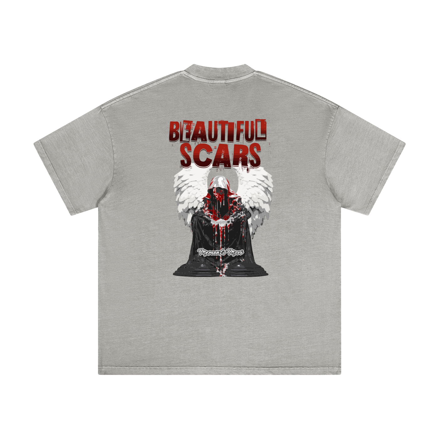 Beautiful Scars Snow Washed T-Shirt - Memento Mori Clothing