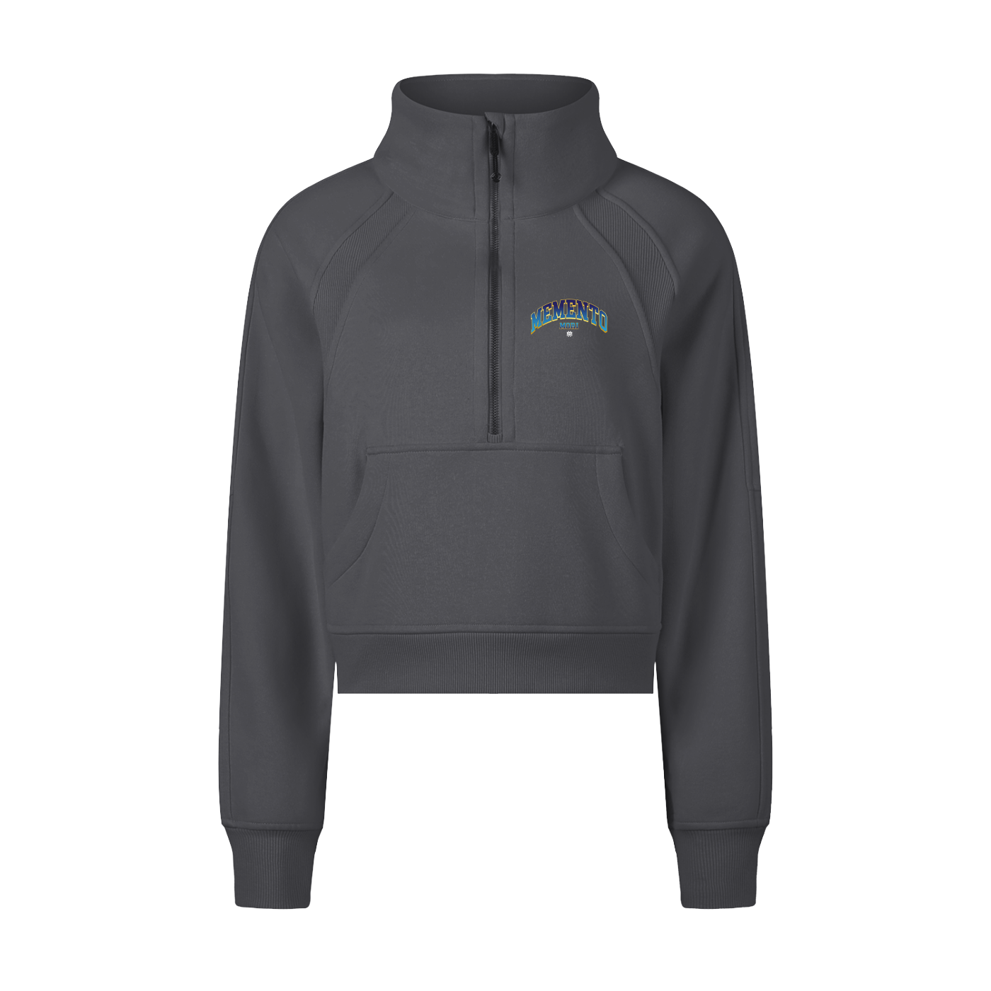 Memento Mori Cropped Half-Zip Sweatshirt - Memento Mori Clothing