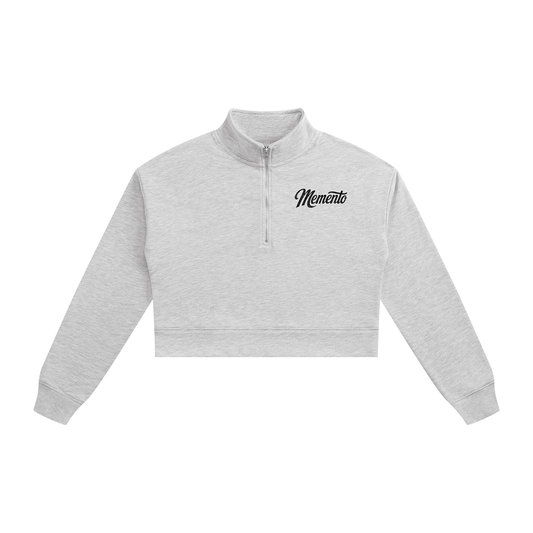 Memento Women's Crop Quarter-Zip Sweatshirt