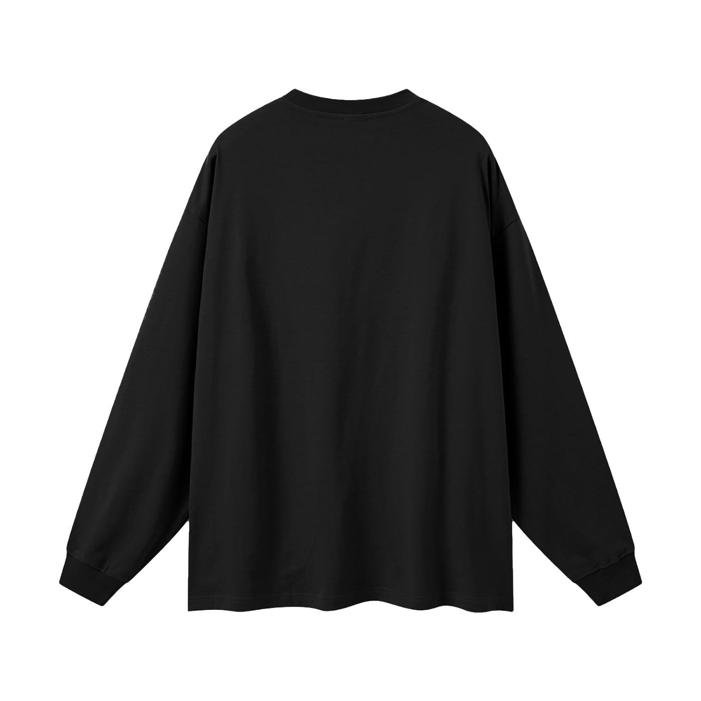 Red Paisley Logo Oversized Unisex Long Sleeve T-Shirt - Memento Mori Clothing