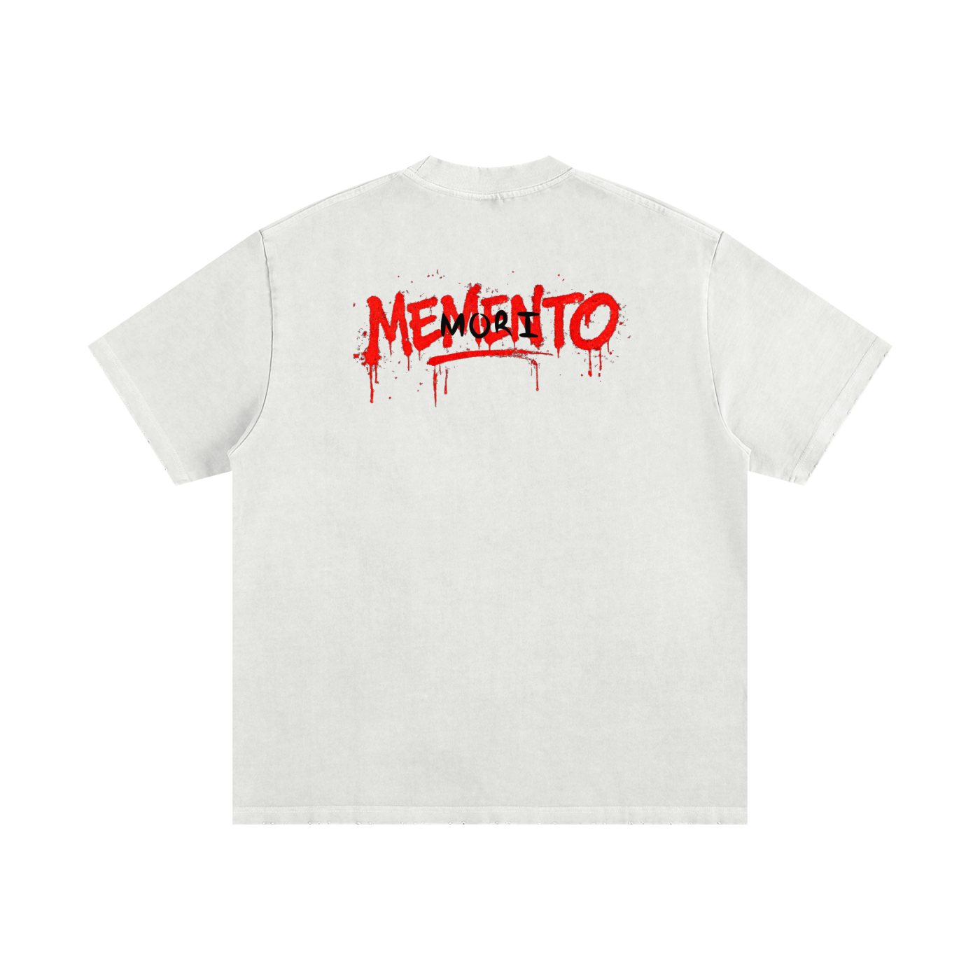 Gangsta Grillz Heavyweight Vintage Washed Frayed T-Shirt - Memento Mori Clothing