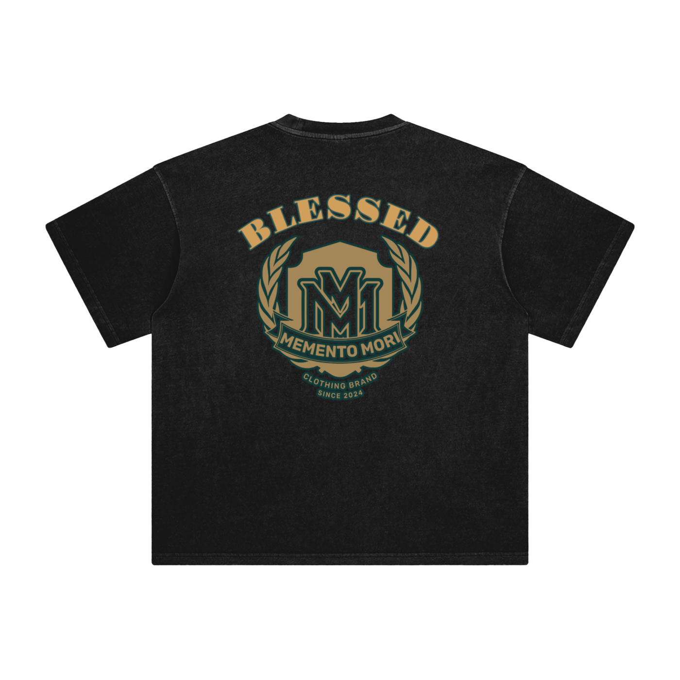 BLESSED Washed T-Shirt - Memento Mori Clothing